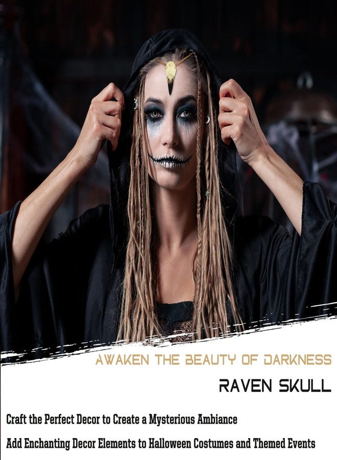 SHUS LIVE Halloween Raven Skull, Gothic Crows Decor Statue Animal Skull, Fake Bone Crow Decor Raven Costumes Cosplay, Bird Skeleton Viking Necklace Head Jewelry Pendant, Witchy Gift for Home Wall Decor - Image 4